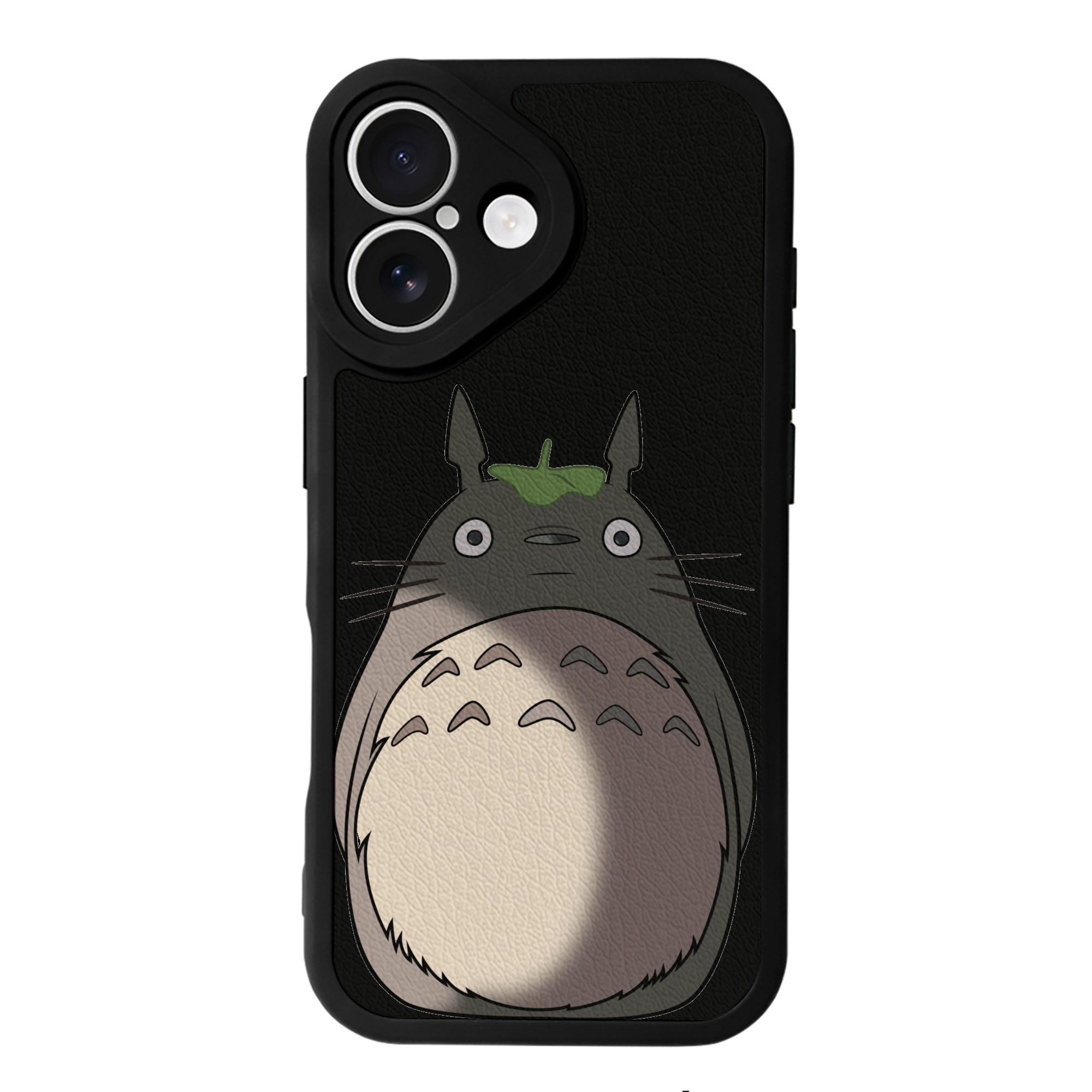 （画像用） となりのトトロ 草壁メイ 草壁サツキ My Neighbor Totoro Satsuki Kusakabe Mei Kusakabe 【iPhone 16シリーズ対応】シリコンスマホケース（レザー調） 材質：シリコン